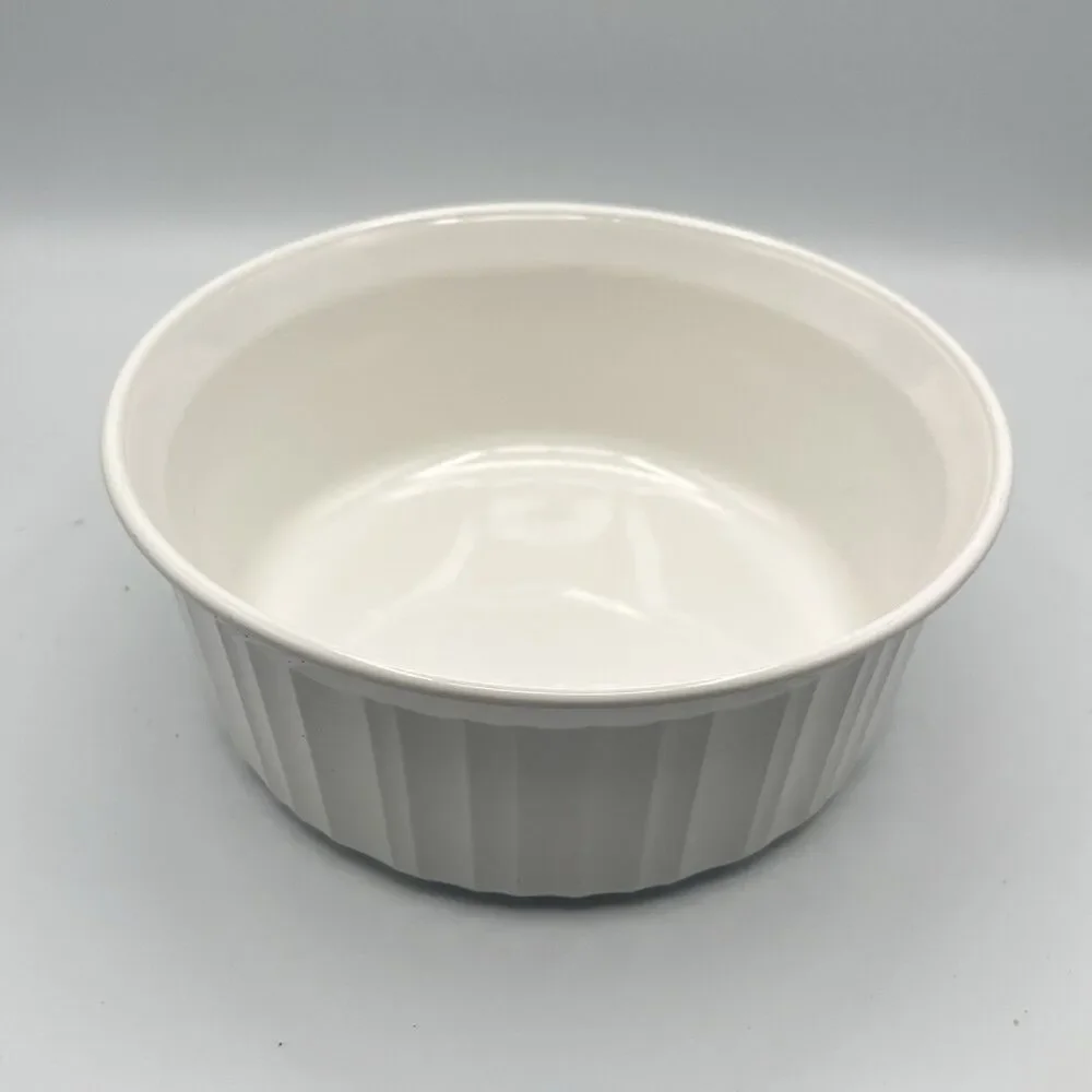 Vintage Corning Ware F-5-B French White 1.6 L Casserole Dish with No Lid